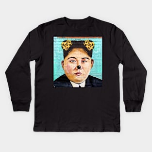 Kim Jong-pussycat Kids Long Sleeve T-Shirt